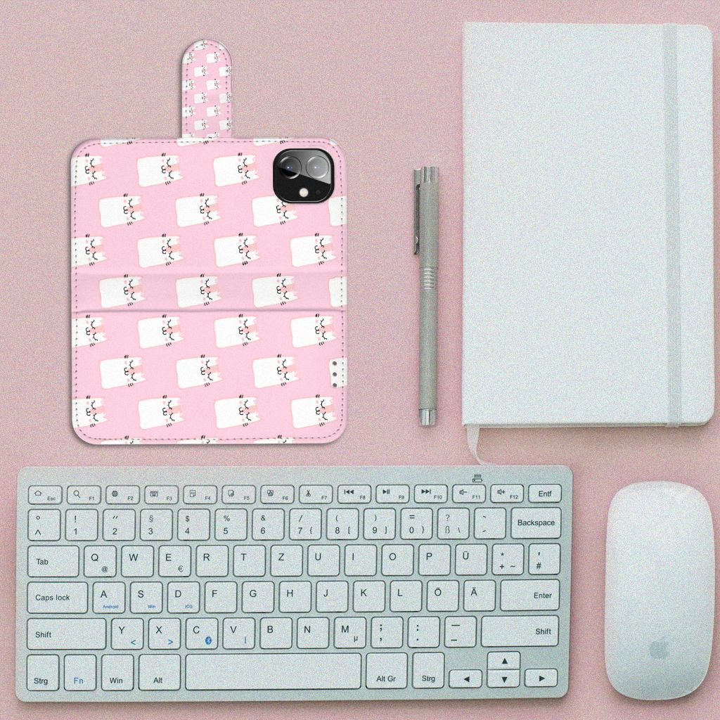 Apple iPhone 12 Mini Telefoonhoesje met Pasjes Sleeping Cats