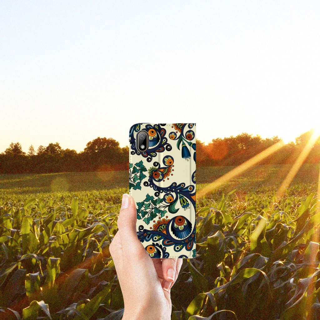Telefoon Hoesje Huawei Y5 (2019) Barok Flower - B2C Telecom