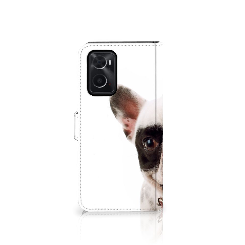 OPPO A76 | A96 Telefoonhoesje met Pasjes Franse Bulldog