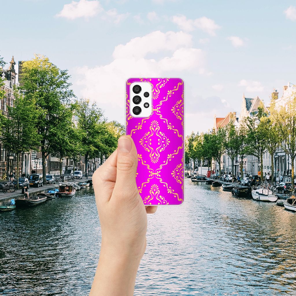 Siliconen Hoesje Samsung Galaxy A33 5G Barok Roze B2C Telecom