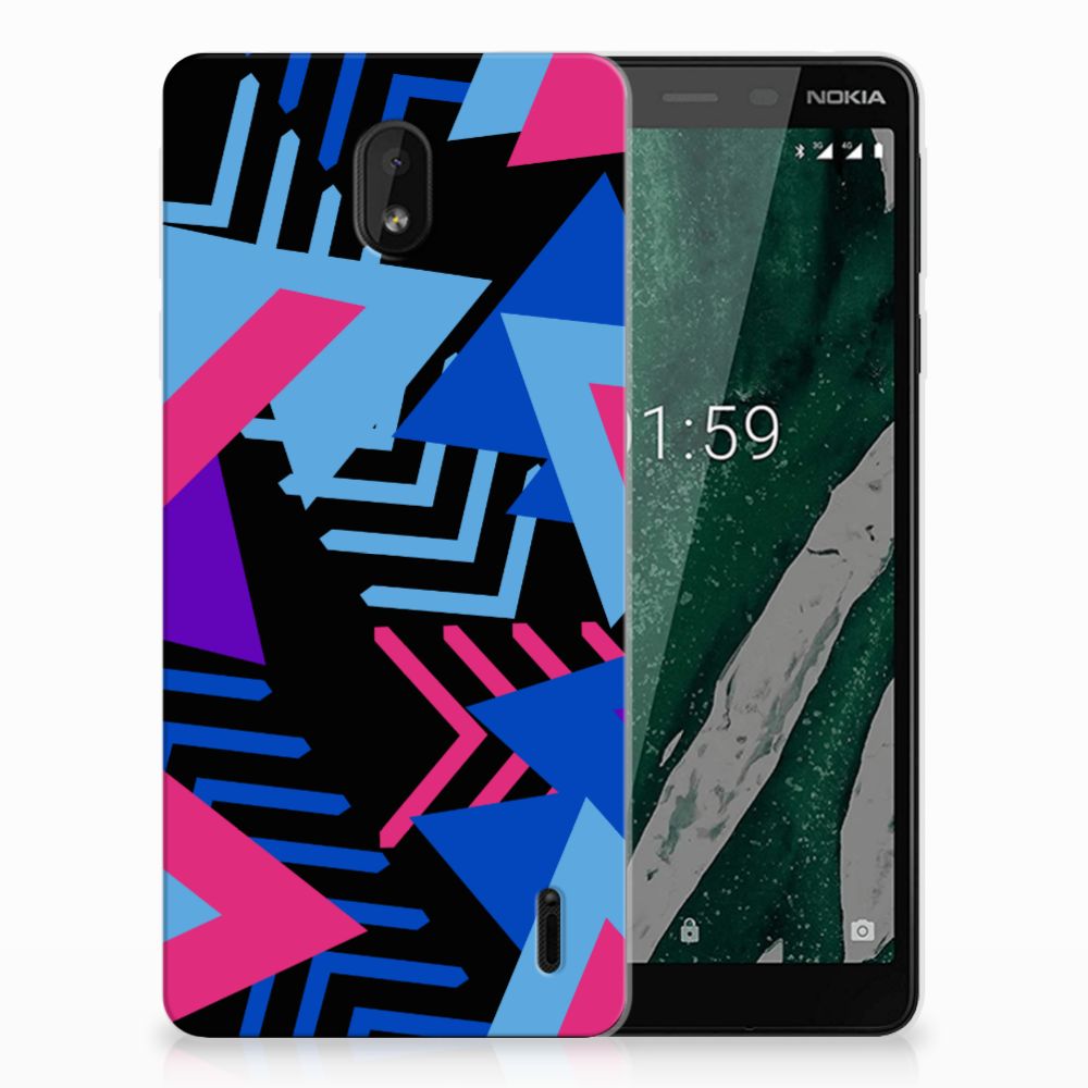 Nokia 1 Plus TPU Hoesje Funky Triangle