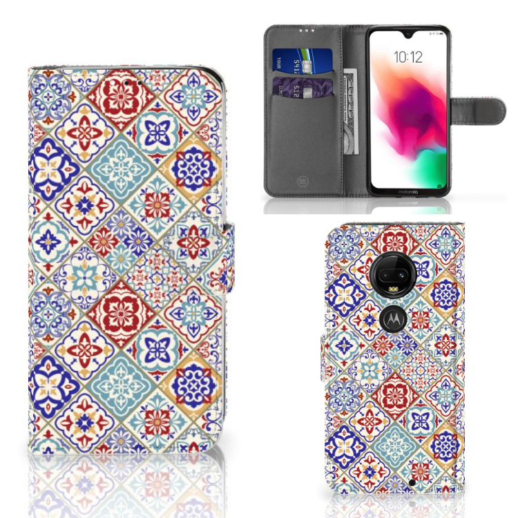 Motorola Moto G7 | G7 Plus Bookcase Tiles Color