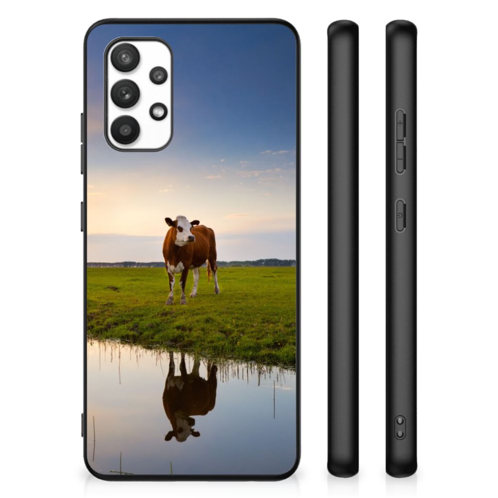 Samsung Galaxy A32 4G | A32 5G Enterprise Editie Dierenprint Telefoonhoesje Koe B2C Telecom