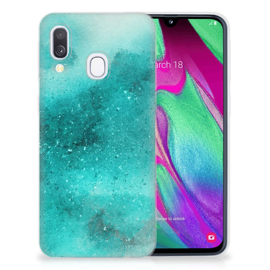 Hoesje maken Samsung Galaxy A40 Painting Blue