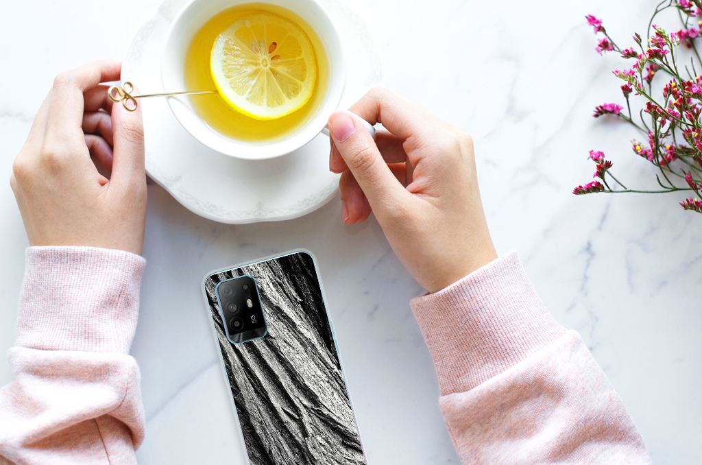 Bumper Hoesje OPPO A94 5G | Reno5 Z Boomschors Grijs B2C Telecom