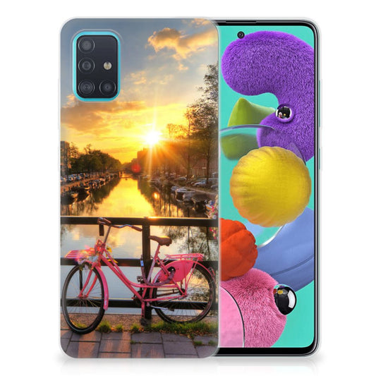 Samsung Galaxy A51 Siliconen Back Cover Amsterdamse Grachten