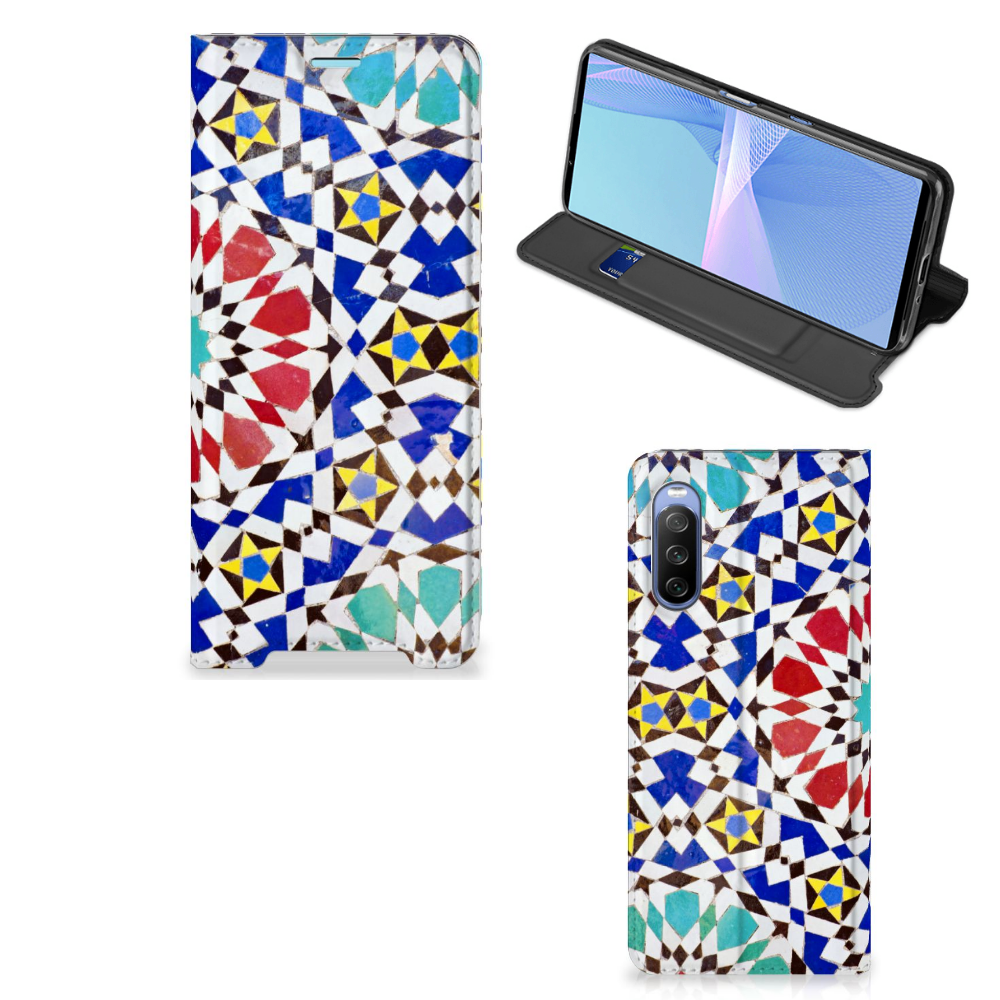 Sony Xperia 10 III Standcase Mozaïek - B2C Telecom