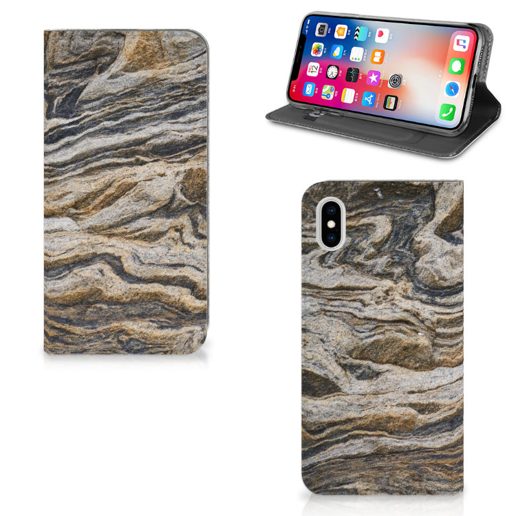 Apple iPhone Xs Max Standcase Steen