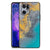 OPPO Find X5 Pro Marmeren Print Telefoonhoesje Marble Blue Gold B2C Telecom