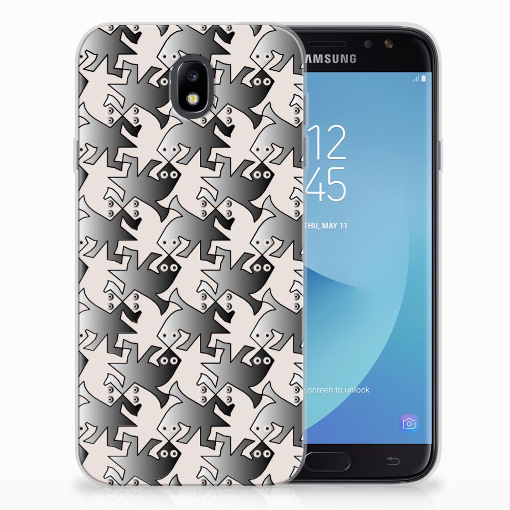 Samsung Galaxy J7 2017 | J7 Pro TPU Hoesje Salamander Grey