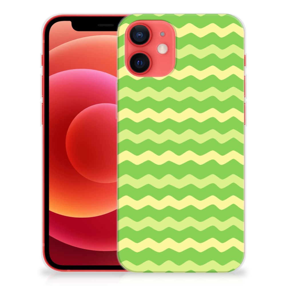 iPhone 12 Mini TPU bumper Waves Green B2C Telecom
