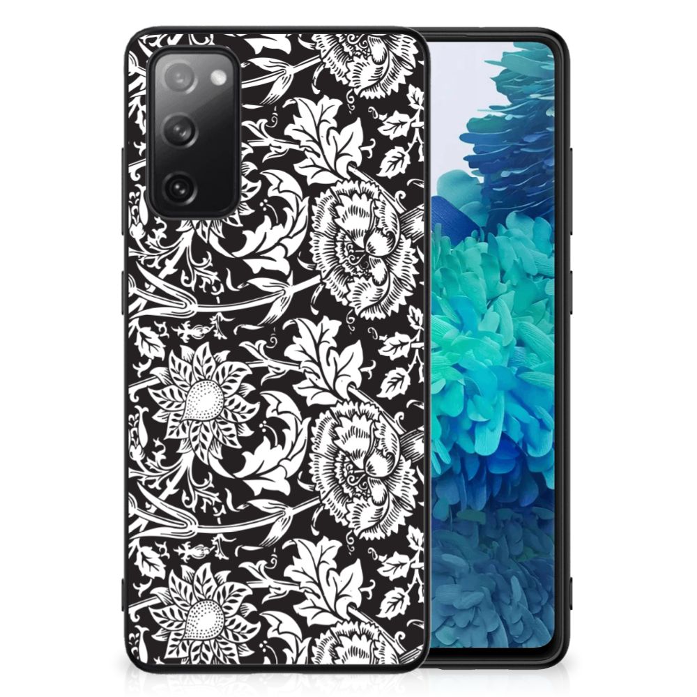 Samsung Galaxy S20 FE Bloemen Hoesje Black Flowers B2C Telecom