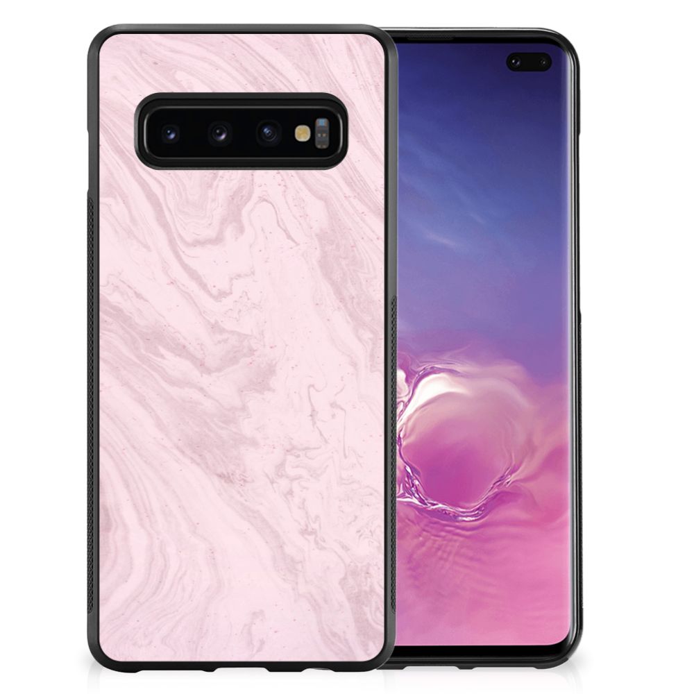 Samsung Galaxy S10+ Gripcase Marble Pink - Origineel Cadeau Vriendin