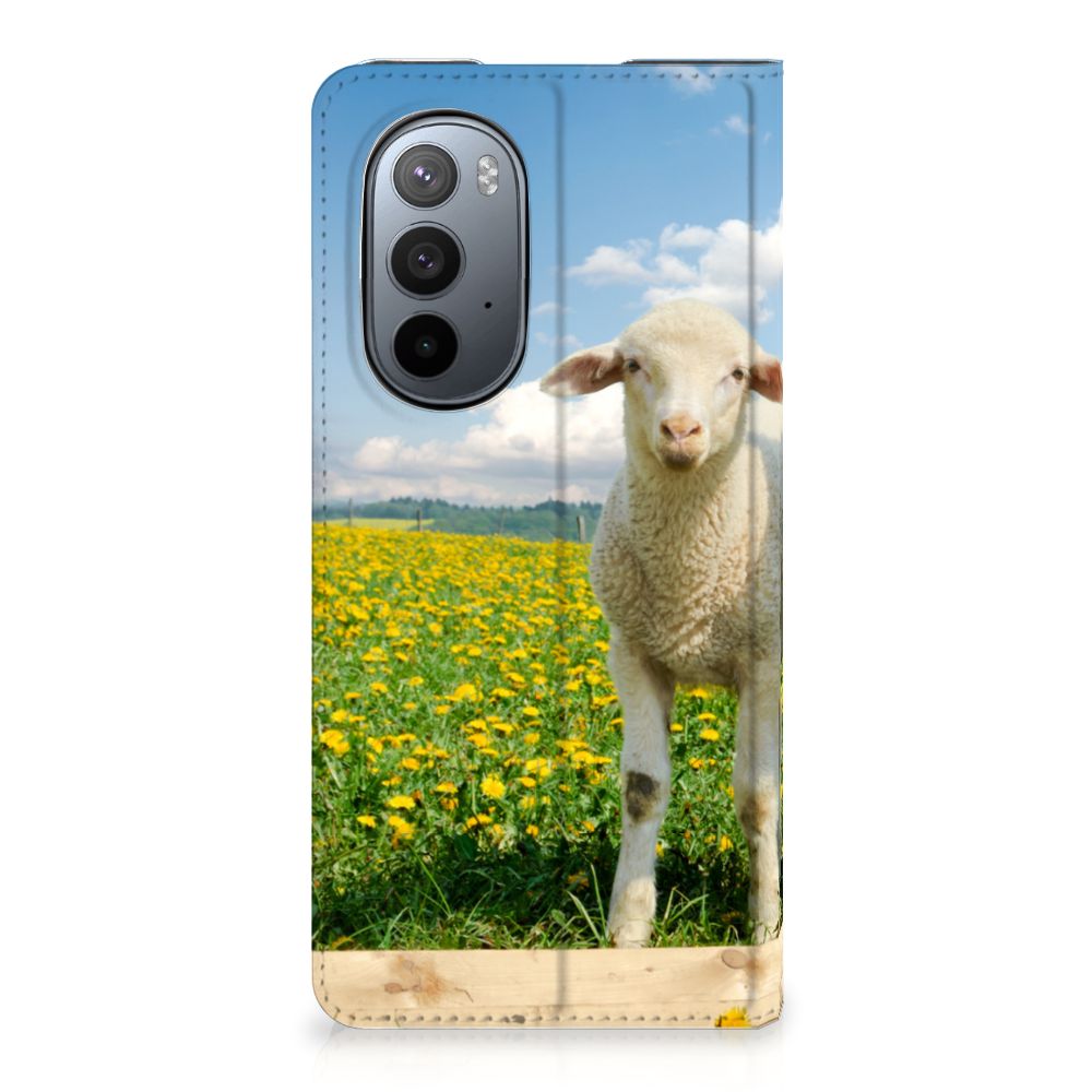 Motorola Edge 30 Pro Hoesje maken Schaap en Lammetje - B2C Telecom