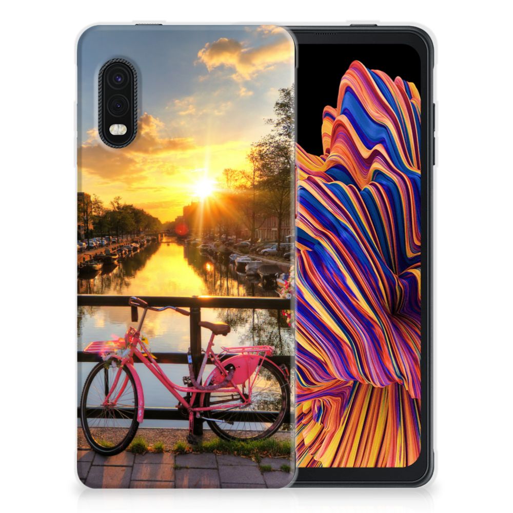 Samsung Xcover Pro Siliconen Back Cover Amsterdamse Grachten