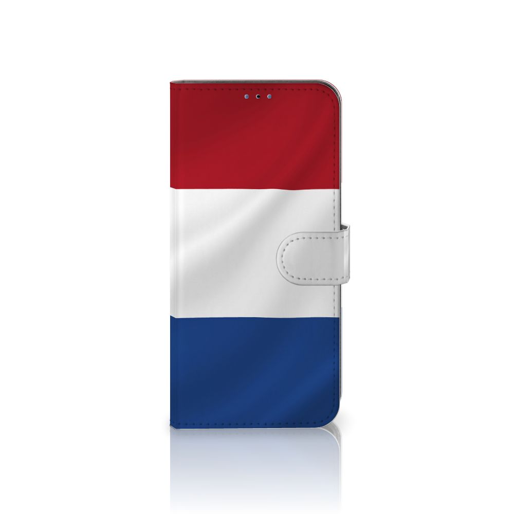 Samsung Galaxy A03s Bookstyle Case Nederlandse Vlag met artistiek ontwerp van de Nederlandse vlag.