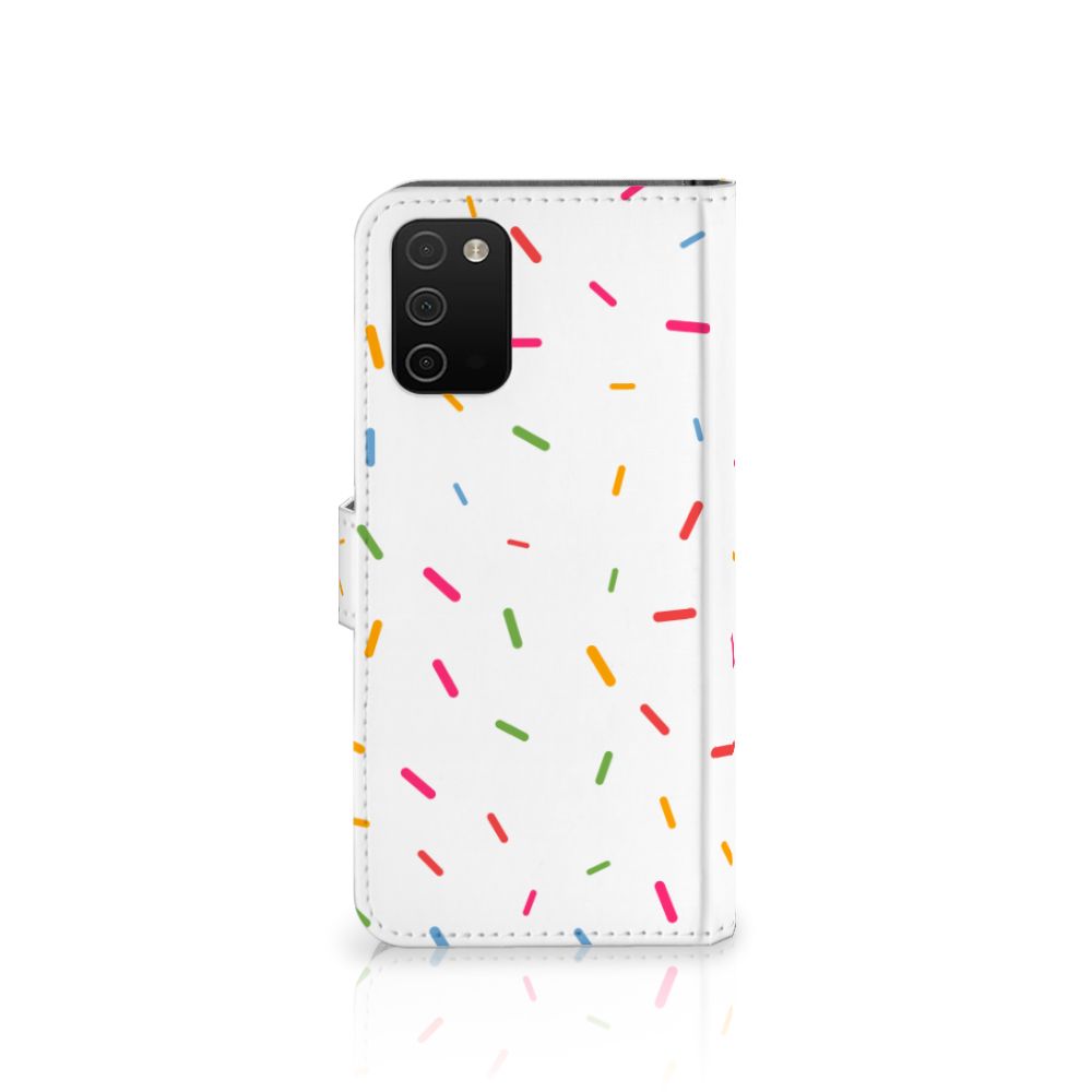 Samsung Galaxy A03s Book Cover Donut Roze