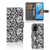 OPPO A74 4G Hoesje Black Flowers