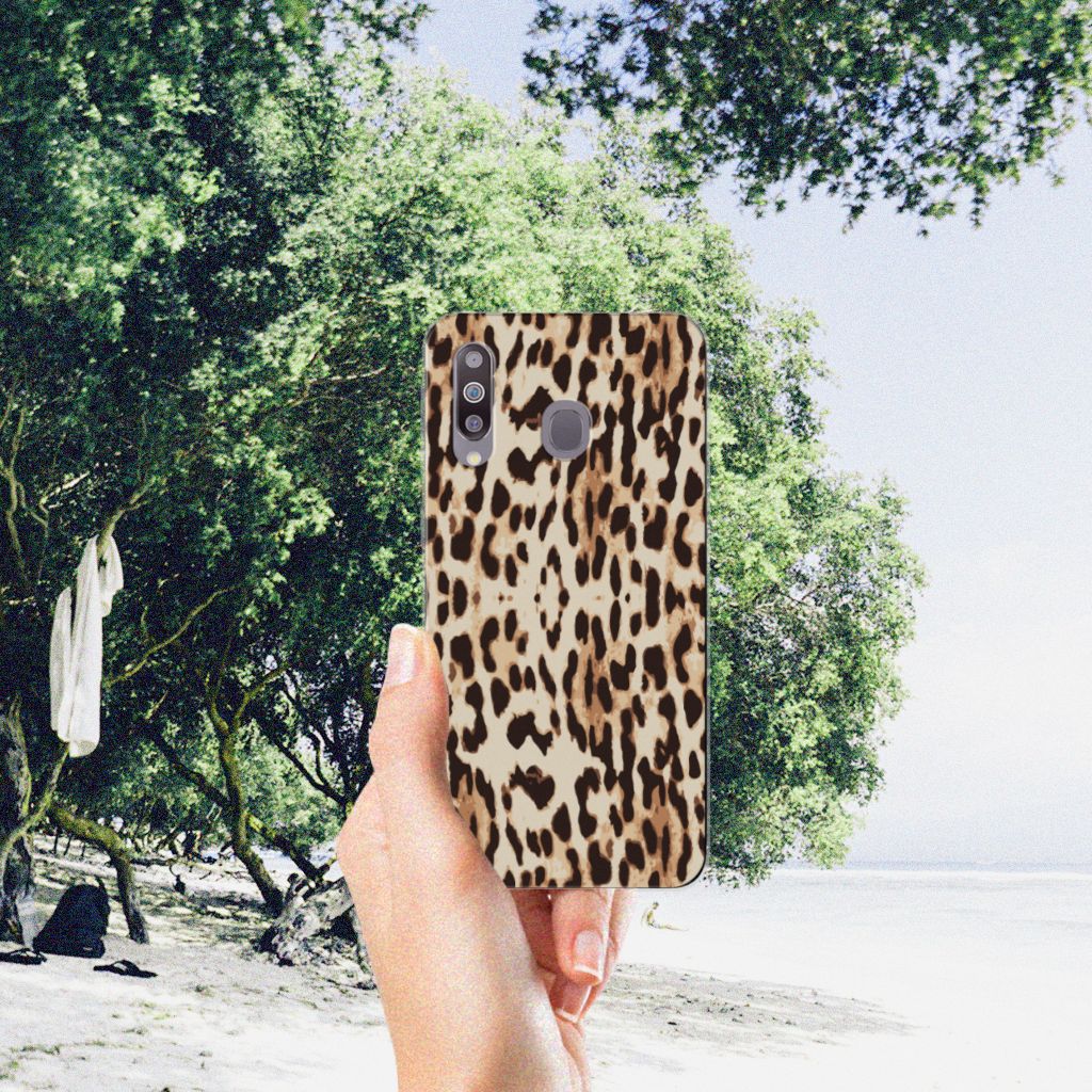 Samsung Galaxy M30 TPU Hoesje Leopard