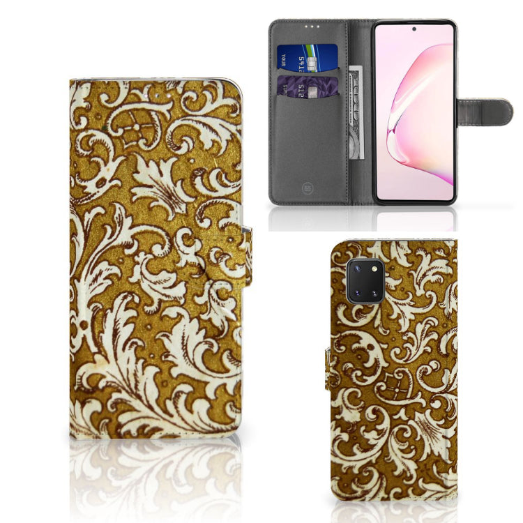 Wallet Case Samsung Note 10 Lite Barok Goud