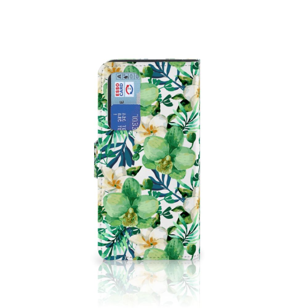 Huawei P40 Hoesje Orchidee Groen