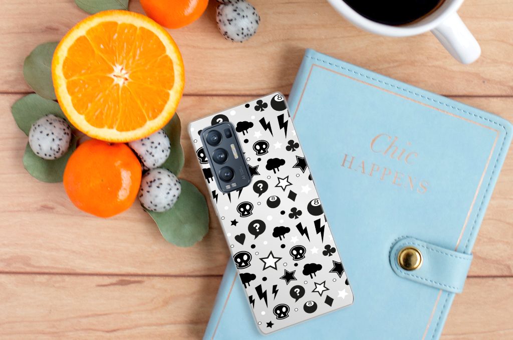 Silicone Back Case OPPO Find X3 Neo Silver Punk B2C Telecom