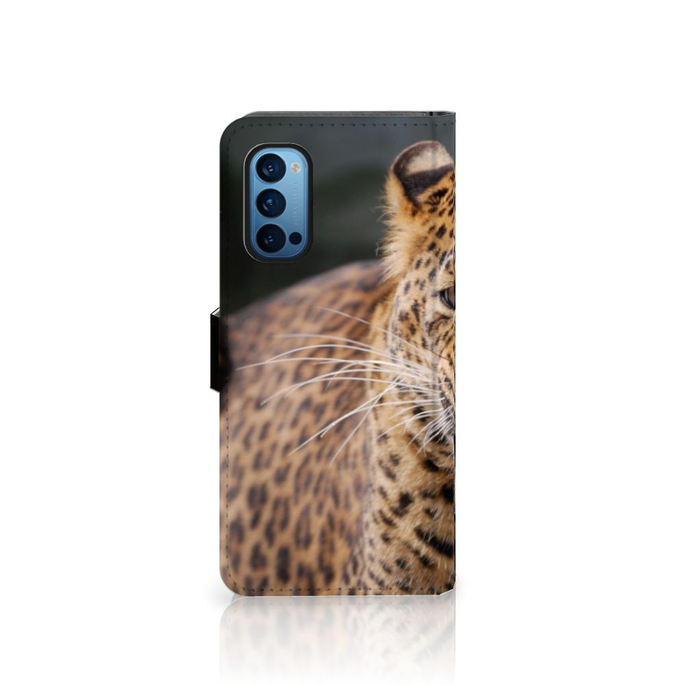 OPPO Reno 4 Pro 5G Telefoonhoesje met Pasjes Luipaard