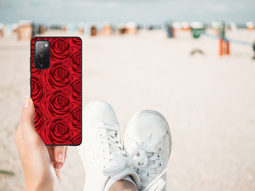 Samsung Galaxy S20 FE Bloemen Hoesje Red Roses B2C Telecom
