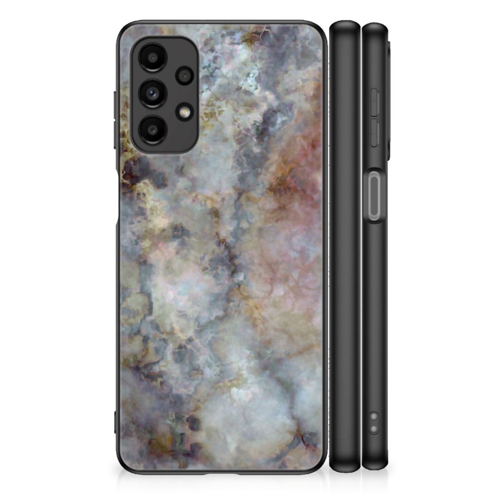 Samsung Galaxy A13 4G Marmeren Print Telefoonhoesje Marmer Grijs B2C Telecom