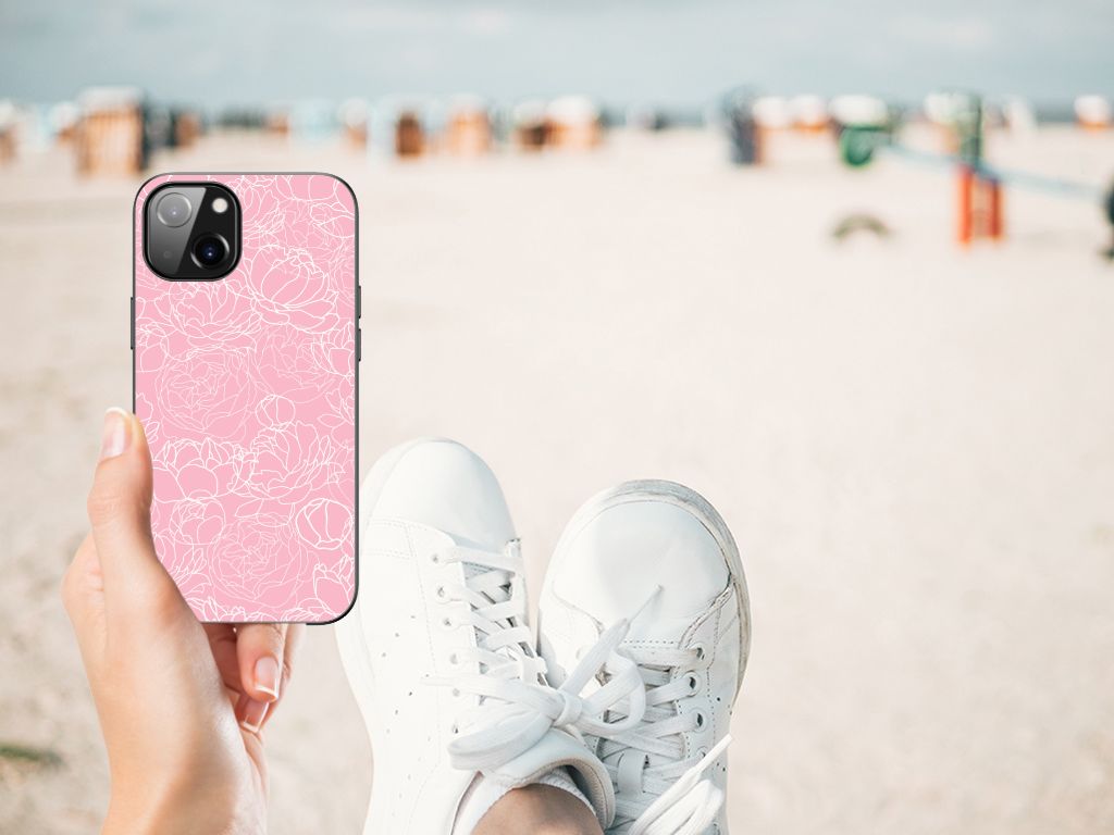 Apple iPhone 13 Bloemen Hoesje White Flowers B2C Telecom