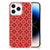 iPhone 14 Pro Doorzichtige Silicone Hoesje Batik Rood B2C Telecom