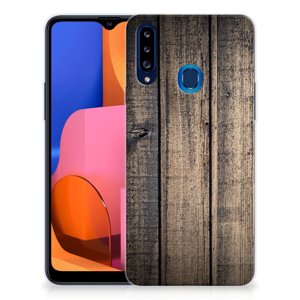 Samsung Galaxy A20s Bumper Hoesje Steigerhout B2C Telecom