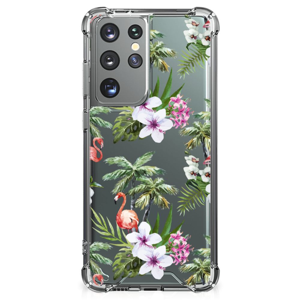 Samsung Galaxy S21 Ultra Case Anti-shock Flamingo Palms B2C Telecom