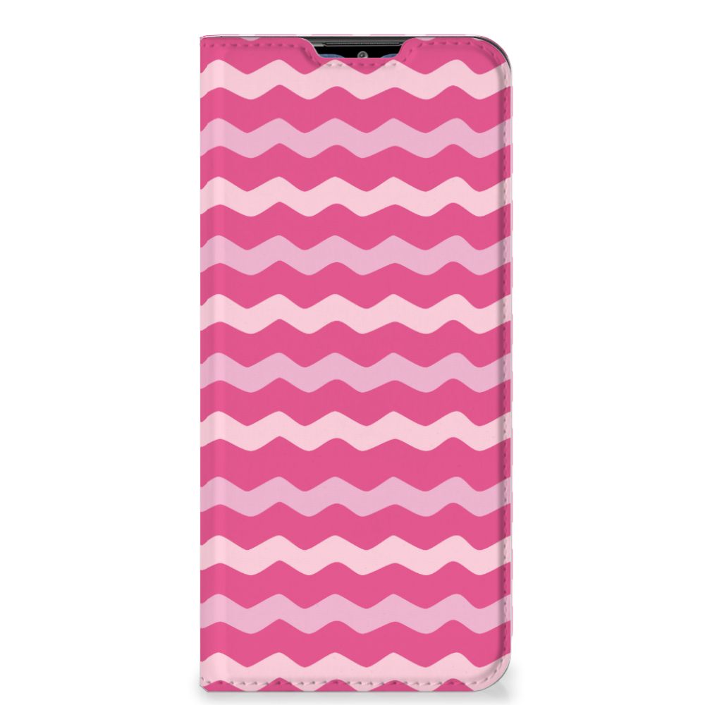 Samsung Galaxy M02s | A02s Hoesje met Magneet Waves Pink - B2C Telecom