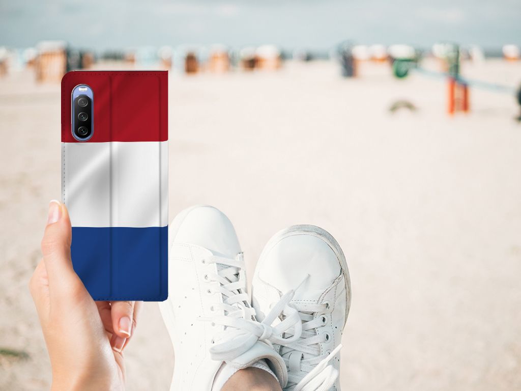 Sony Xperia 10 III Standcase Nederlandse Vlag - B2C Telecom