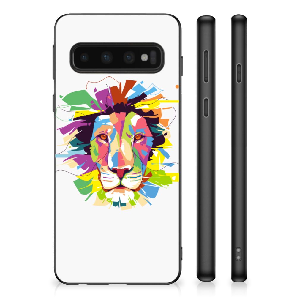 Samsung Galaxy S10 Bumper Hoesje Lion Color