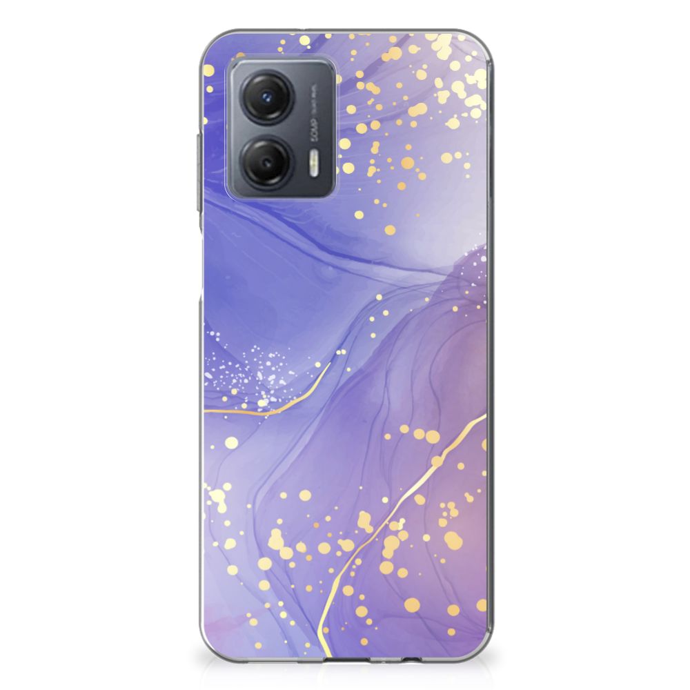 Hoesje maken voor Motorola Moto G53 Watercolor Paars