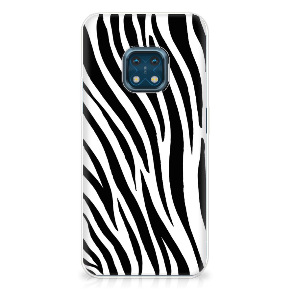 Nokia XR20 TPU Hoesje Zebra