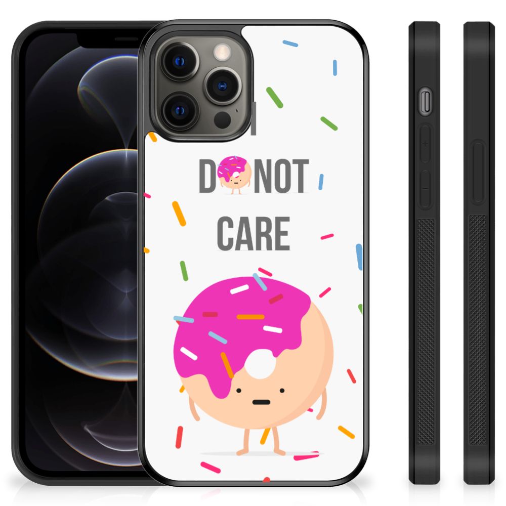 iPhone 12 Pro Max Silicone Case Donut Roze