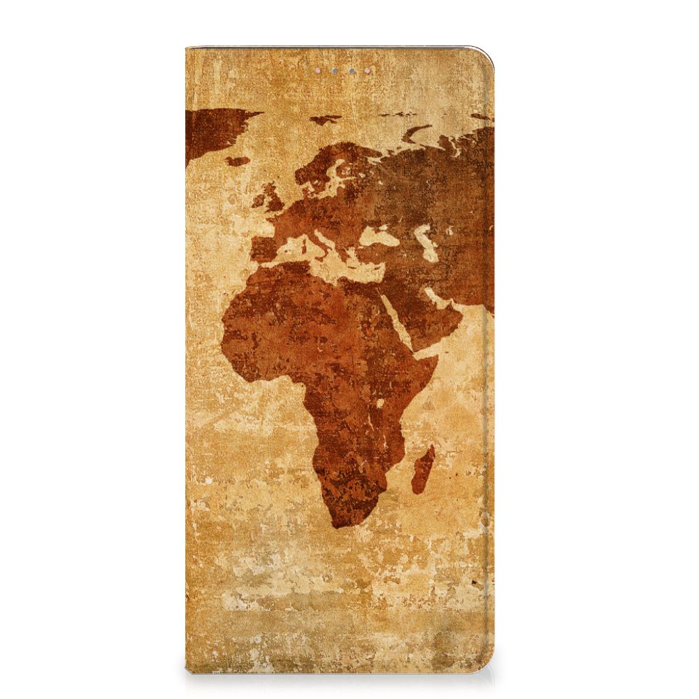 Samsung Galaxy A13 (4G) Book Cover Wereldkaart - B2C Telecom