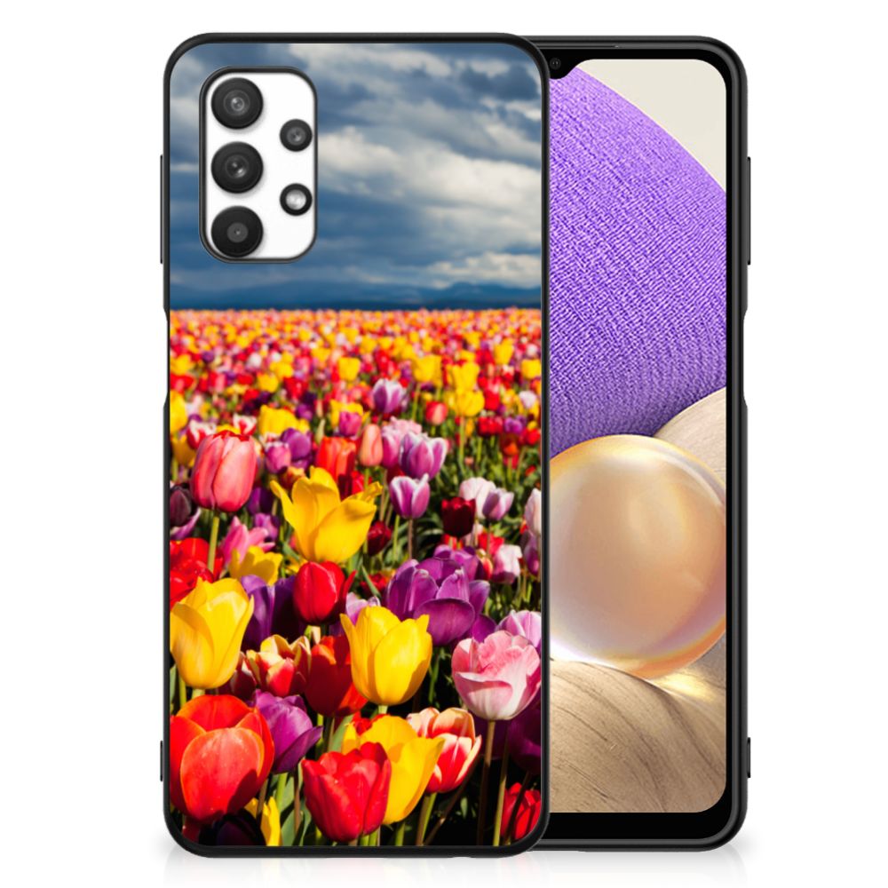 Samsung Galaxy A32 5G Bloemen Hoesje Tulpen