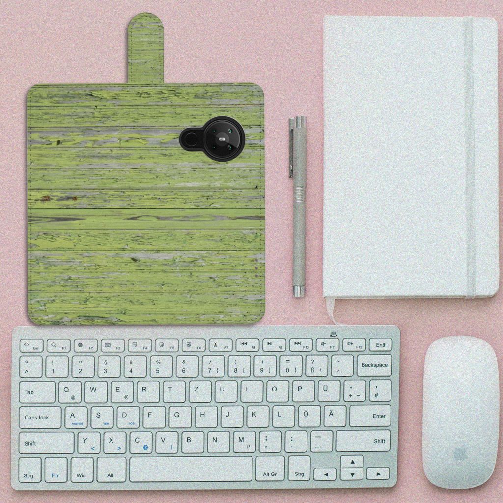 Nokia 5.3 Book Style Case Green Wood