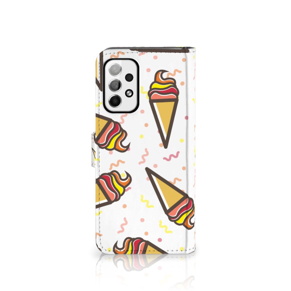 Samsung Galaxy A73 5G Book Cover Icecream