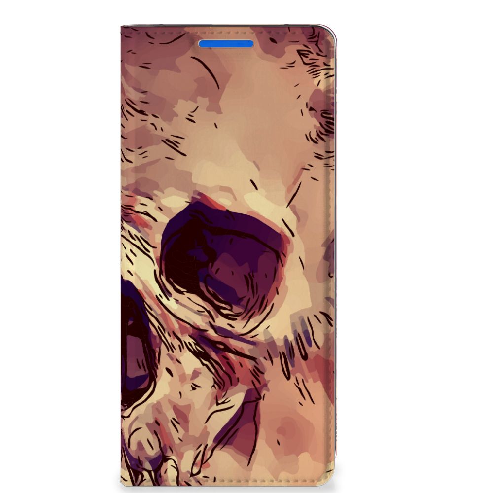 Mobiel BookCase OPPO Reno 6 Pro Plus 5G Skullhead - B2C Telecom