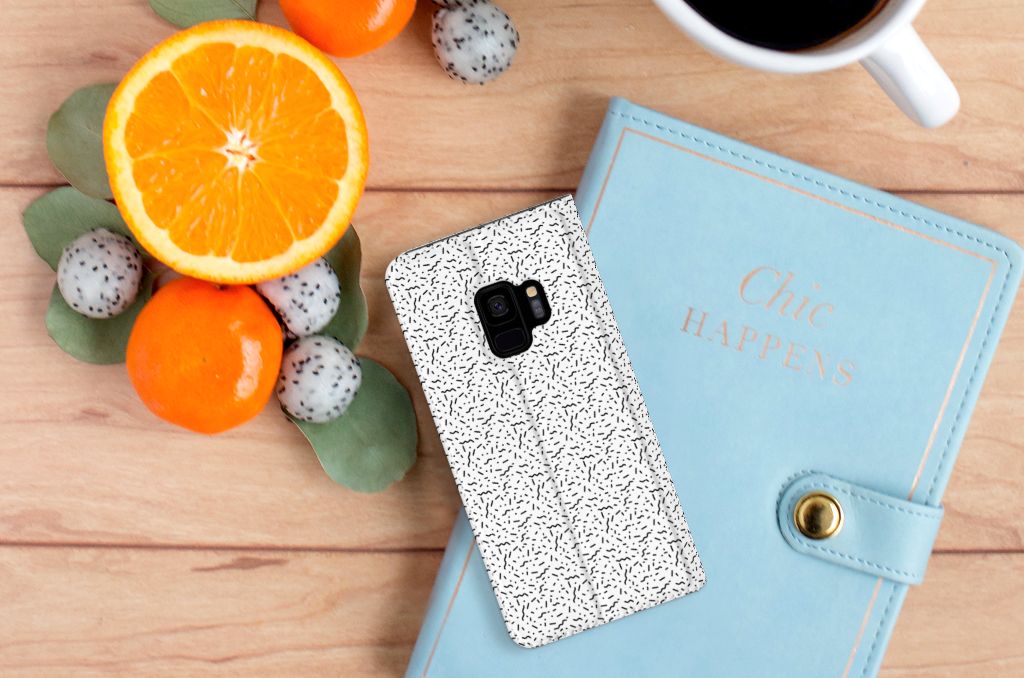 Samsung Galaxy S9 Hoesje met Magneet Stripes Dots