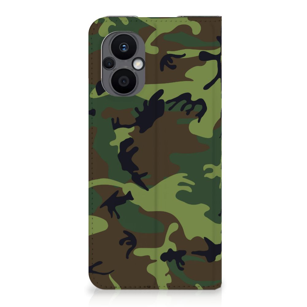 OPPO Reno8 Lite Hoesje met Magneet Army Dark - B2C Telecom