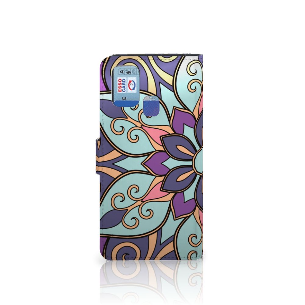 Samsung Galaxy M31 Hoesje Purple Flower