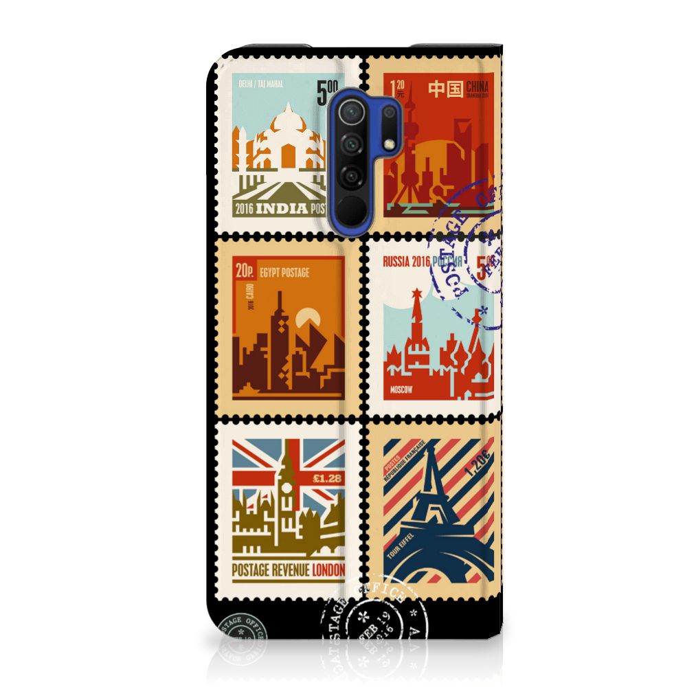 Xiaomi Redmi 9 Book Cover Postzegels - B2C Telecom