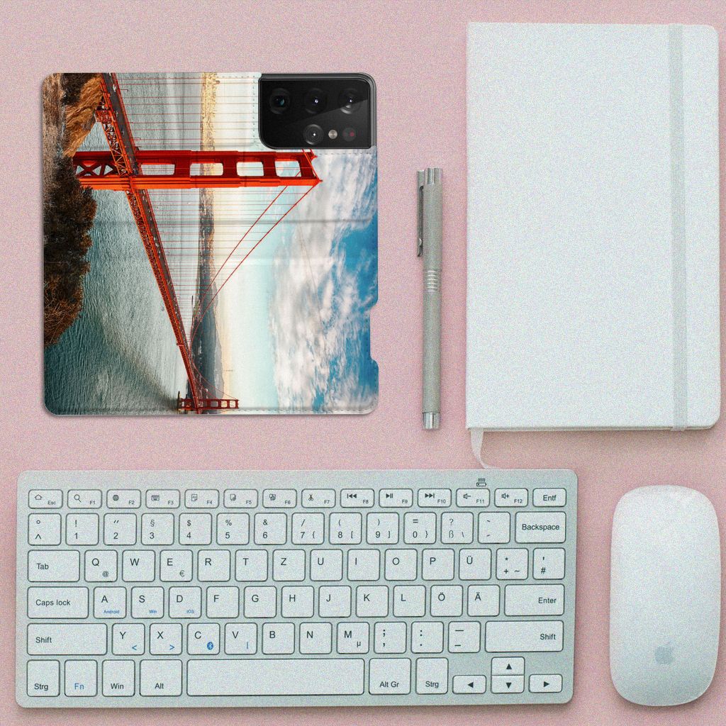 Samsung Galaxy S21 Ultra Book Cover Golden Gate Bridge - B2C Telecom