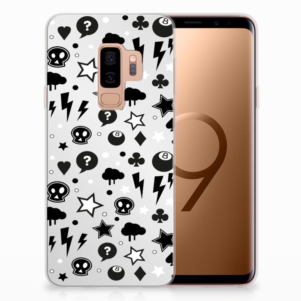 Silicone Back Case Samsung Galaxy S9 Plus Silver Punk